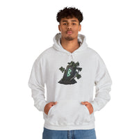 Berkana Birch Rune Graphic Hoodie - Soft Cotton-Poly Blend Pullover - Unisex White