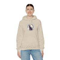 Moon Phases Sacred Geometry Cat Hoodie - Soft Fleece Pullover - Unisex White