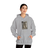 High Priestess Tarot Card Hoodie - Heavy Blend Fleece Pullover - Unisex White
