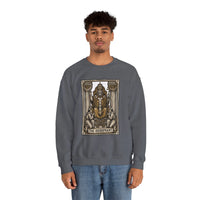 Hierophant Tarot Card Sweatshirt - Heavy Blend Crewneck Fleece - Unisex Ash