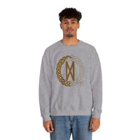 Dagaz Rune Dawn & Dusk Sweatshirt - Heavy Blend Classic Fit Crewneck - Unisex White