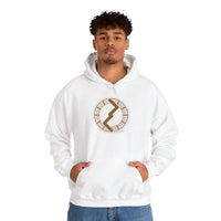 Jera Rune Harvest Symbol Hoodie - Soft Midweight Fleece Pullover - Unisex Off-White