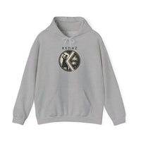 Kenaz Rune Forge Blacksmith Hoodie - Heavy Blend Fleece Pullover - Unisex Off White
