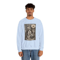 Temperance Tarot Card Angel Sweatshirt - Heavy Blend Fleece Crewneck - Unisex White