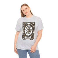 The World Tarot Card Graphic T-Shirt - Heavy Cotton Classic Fit Tee - Unisex White