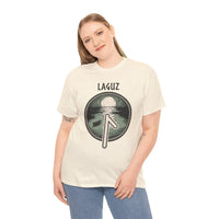 Laguz Rune Water Moon T-Shirt - Heavy Cotton Classic Fit - Unisex White