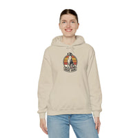 Great Dane Retro 70s Sunset Hoodie - Heavy Blend Fleece Pullover - Unisex White