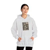 Temperance Tarot Card Hoodie - Heavy Blend Fleece Pullover - Unisex White