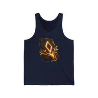 Ingwaz Sacred Seed Rune Graphic Tank Top - Lightweight Combed Cotton Retail Fit - Unisex White