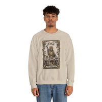 The Magician Tarot Card Sweatshirt - Heavy Blend Fleece Crewneck Pullover - Unisex Warm White