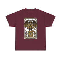 The Devil Tarot Card Graphic T-Shirt - Heavy Cotton Classic Fit Tee - Unisex White