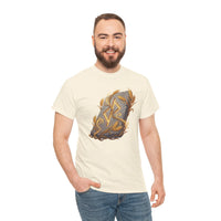 Jera Rune Harvest Stone T-Shirt - Heavy Cotton Classic Fit Tee - Unisex White