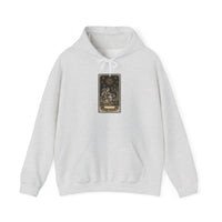 The Star Tarot Card Hoodie - Cozy Heavy Blend Fleece Pullover - Unisex White