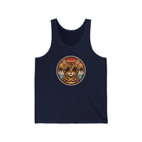 Cool Cat 70s Sunset Aviators Tank Top - Soft Lightweight Jersey Knit - Unisex Athletic Heather