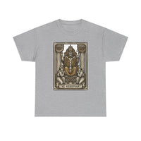 Hierophant Tarot Card Graphic T-Shirt - Heavy Cotton Classic Fit Tee - Unisex White