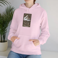 Judgement Tarot Card Graphic Hoodie - Heavyweight Cotton Blend Pullover - Unisex White