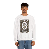 The World Tarot Card Sweatshirt - Heavy Blend Fleece Crewneck - Unisex White
