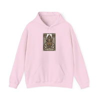 The Hierophant Tarot Card Hoodie - Heavyweight Fleece Pullover - Unisex White