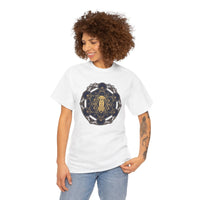 Metatron's Hound Sacred Geometry T-Shirt - Heavy Cotton Classic Fit Tee - Unisex White