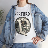 Perthro Norse Rune Graphic T-Shirt - Heavy Cotton Classic Fit Tee - Unisex White