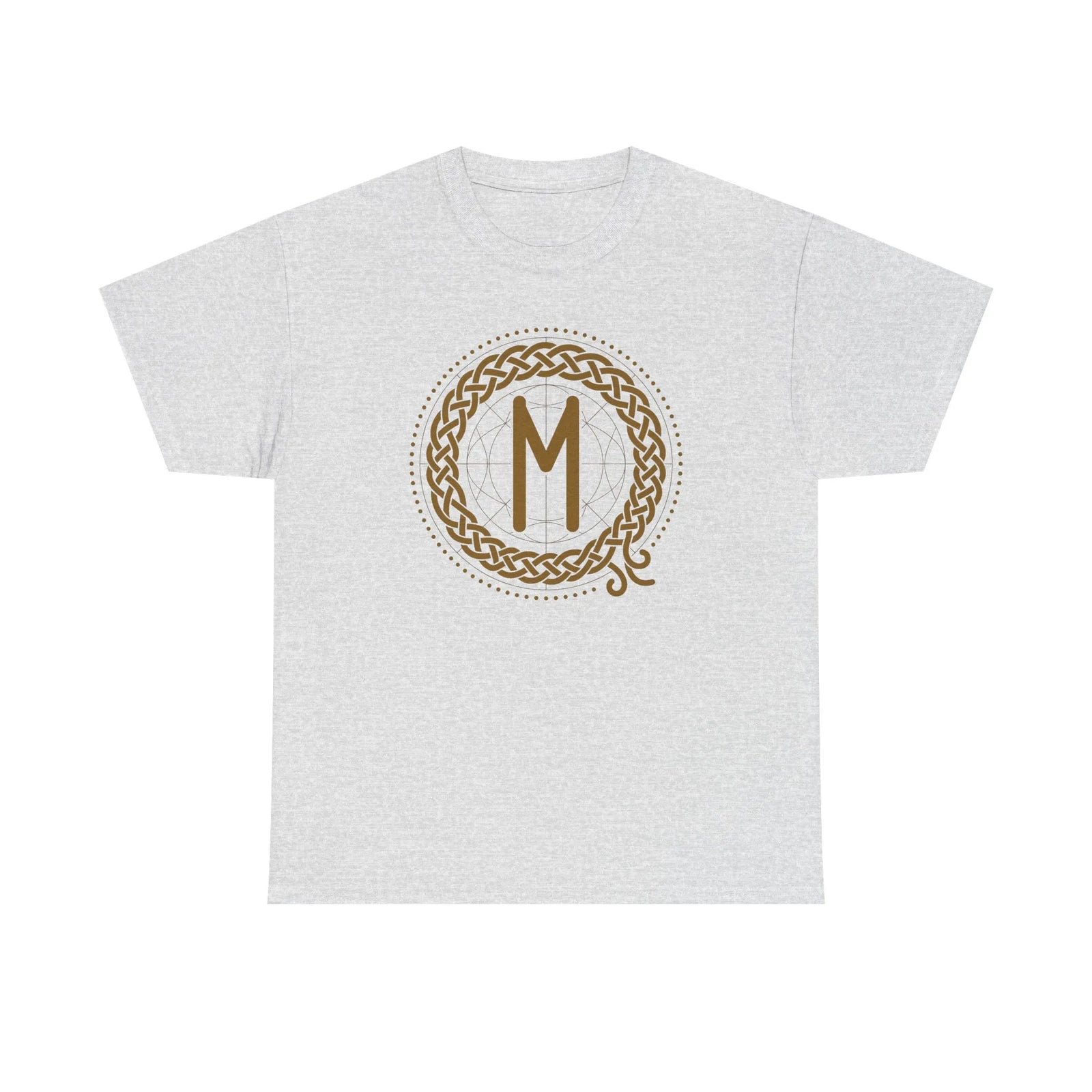Ehwaz Rune Divine Twins T-Shirt - Heavyweight Cotton Classic Fit - Unisex White
