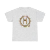 Ehwaz Rune Divine Twins T-Shirt - Heavyweight Cotton Classic Fit - Unisex White