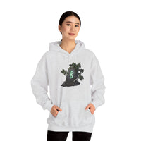Berkana Birch Rune Graphic Hoodie - Soft Cotton-Poly Blend Pullover - Unisex White
