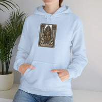 The Hierophant Tarot Card Hoodie - Heavyweight Fleece Pullover - Unisex White