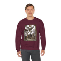 The Lovers Tarot Card Sweatshirt - Heavy Blend Fleece Crewneck - Unisex White