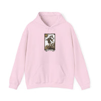 The Fool Tarot Card Hoodie - Heavy Blend Cotton Blend Pullover - Unisex White