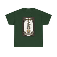 The Hanged Man Tarot Card T-Shirt - Heavy Cotton Classic Fit Tee - Unisex White