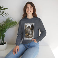 Major Arcana Empress Tarot Card Sweatshirt - Soft Heavy Blend Crewneck - Unisex White