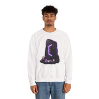 Perthro Rune Mystery Sweatshirt - Durable Cotton Poly Blend Crewneck - Unisex White