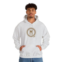 Ehwaz Divine Twins Rune Hoodie - Heavyweight Fleece Pullover - Unisex White