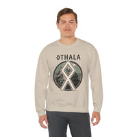 Othala Rune Inheritance Sweatshirt - Heavy Blend Crewneck Fleece - Unisex White