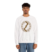 Jera Harvest Rune Sweatshirt - Heavy Cotton Blend Crewneck - Unisex White