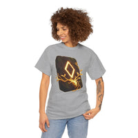 Ingwaz Rune Sacred Seed T-Shirt - Heavy Cotton Classic Fit Tee - Unisex White