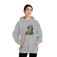 Eihwaz Rune Yggdrasil Tree Hoodie - Cozy Fleece Cotton Blend Pullover - Unisex White S-5XL
