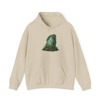 Othala Rune Stone Graphic Hoodie - Heavy Blend Fleece Pullover - Unisex White