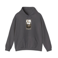 Moon Tarot Card Graphic Hoodie - Soft Fleece Blend Pullover - Unisex Ash