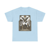 The Lovers Tarot Card Graphic T-Shirt - Heavy Cotton Classic Fit Tee - Unisex White