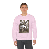 The Lovers Tarot Card Sweatshirt - Heavy Blend Fleece Crewneck - Unisex White