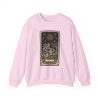 The Star Tarot Card Sweatshirt - 50/50 Cotton Polyester Crewneck - Unisex White