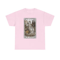 Empress Tarot Card Graphic T-Shirt - Heavy Cotton Classic Fit Tee - Unisex White