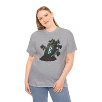 Berkana Rune Birch Tree Graphic T-Shirt - Heavy Cotton Classic Fit Tee - Unisex White