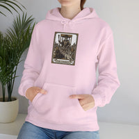 The Chariot Tarot Card Hoodie - Heavy Blend Fleece Pullover - Unisex Off White