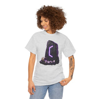 Perthro Rune Mystery Graphic T-Shirt - Heavy Cotton Classic Fit Crewneck Tee - Unisex White