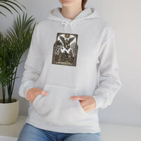 The Lovers Tarot Card Hoodie - Medium-Weight Fleece Pullover - Unisex White