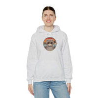 Scottish Fold Cool Cat Aviator Hoodie - Heavy Blend Cotton Poly Fleece - Unisex White