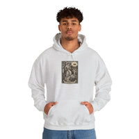 Temperance Tarot Card Hoodie - Heavy Blend Fleece Pullover - Unisex White